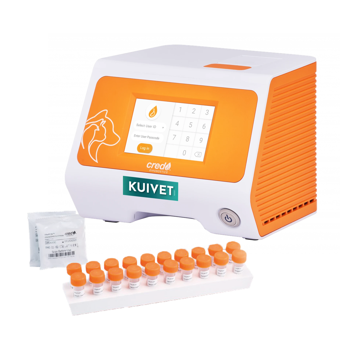 Sistema KuiVet QubeMDx+ con tests